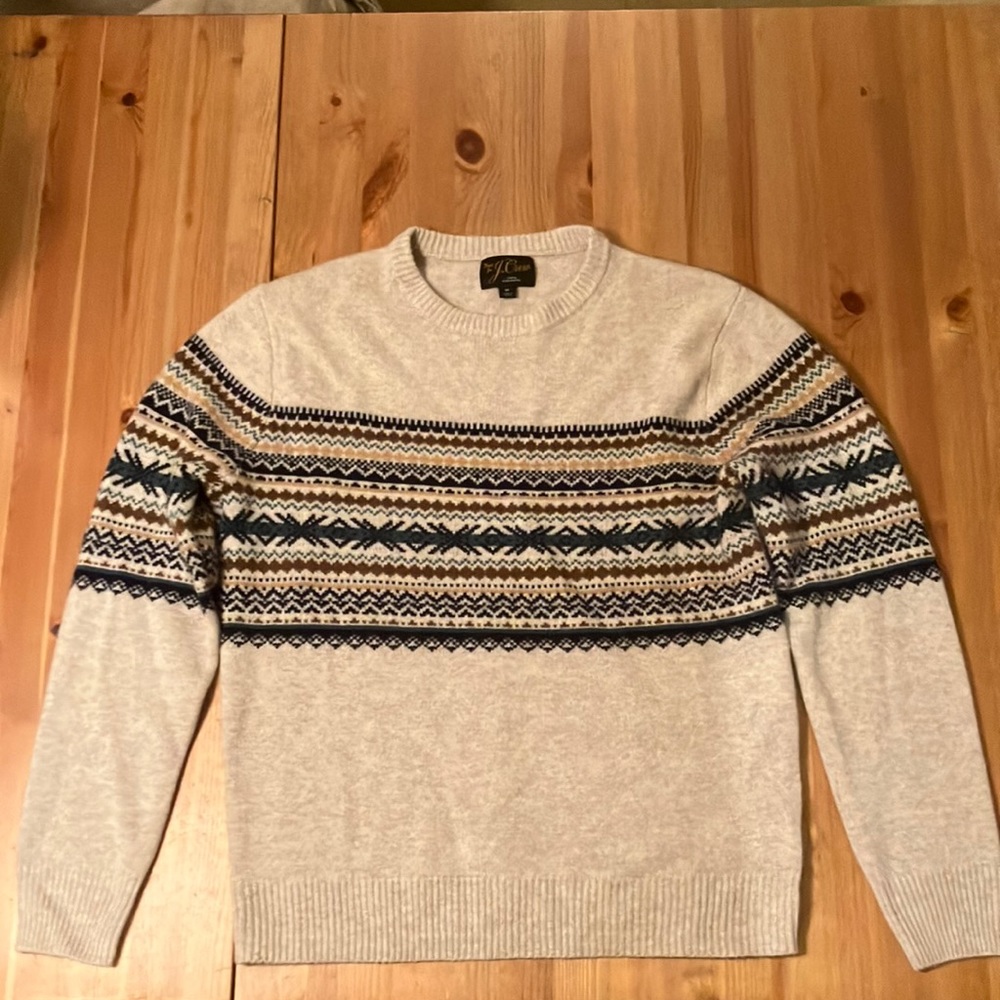 100% Cashmere Fair Isle Sweater